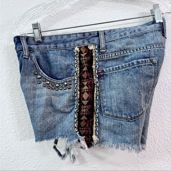 BDG Freya denim southwest ribbon stripe shorts - Picture 4 of 7